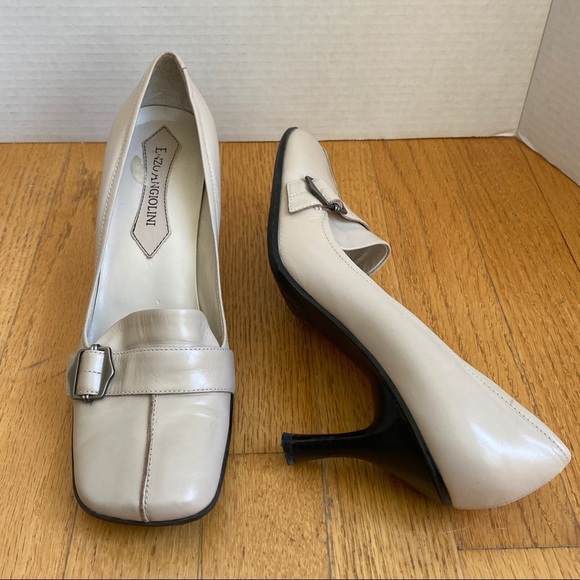 Enzo Angiolini || EA Flexo; Toe Buckle; Leather Kitten Heels; Size 6 1/2M - Picture 17 of 17
